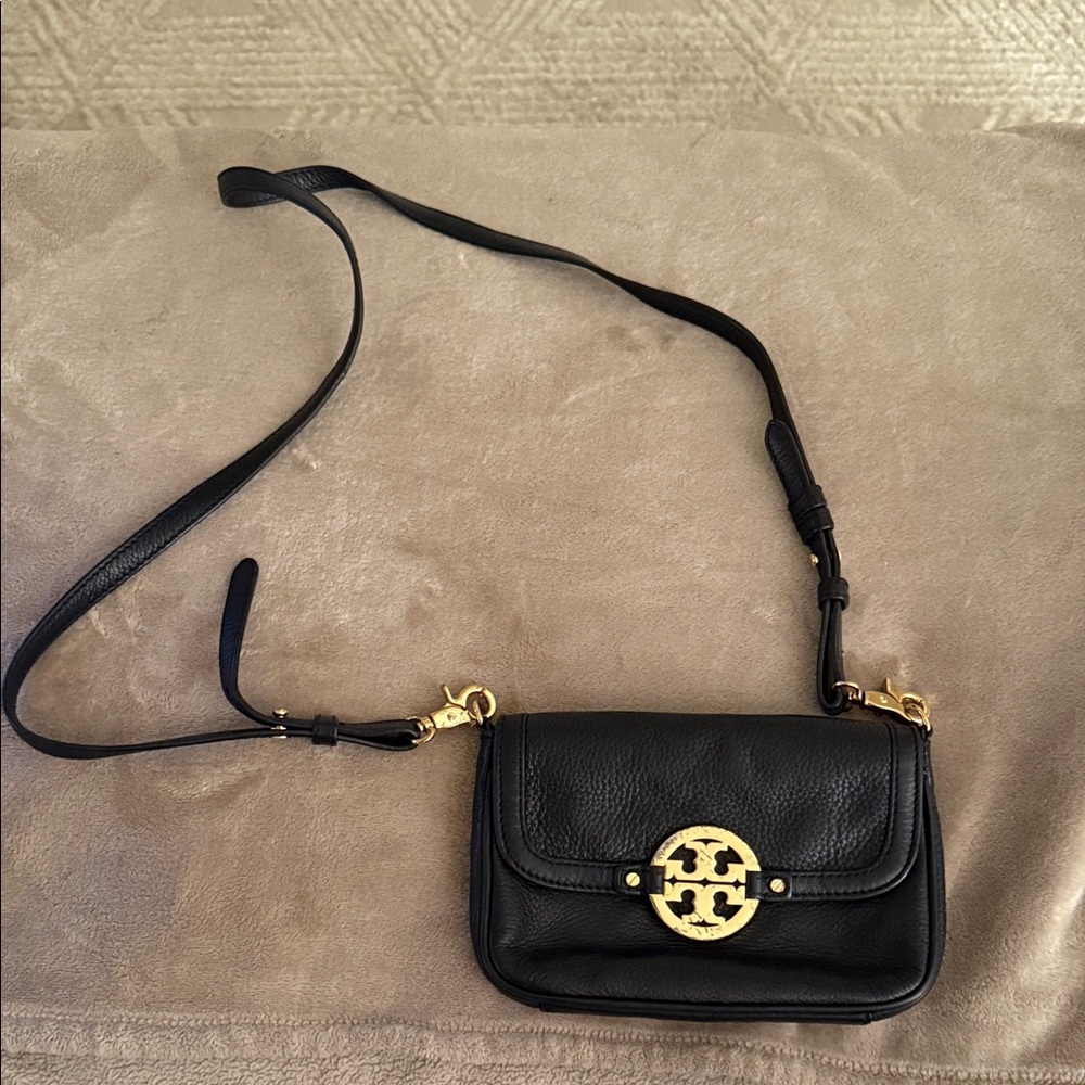 Tory Burch Black Leather Crossbody Bag